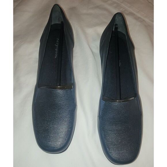 New Easy  Sprit  Women's Ladies Black Slip On Flats , Size 10 - Picture 1 of 5